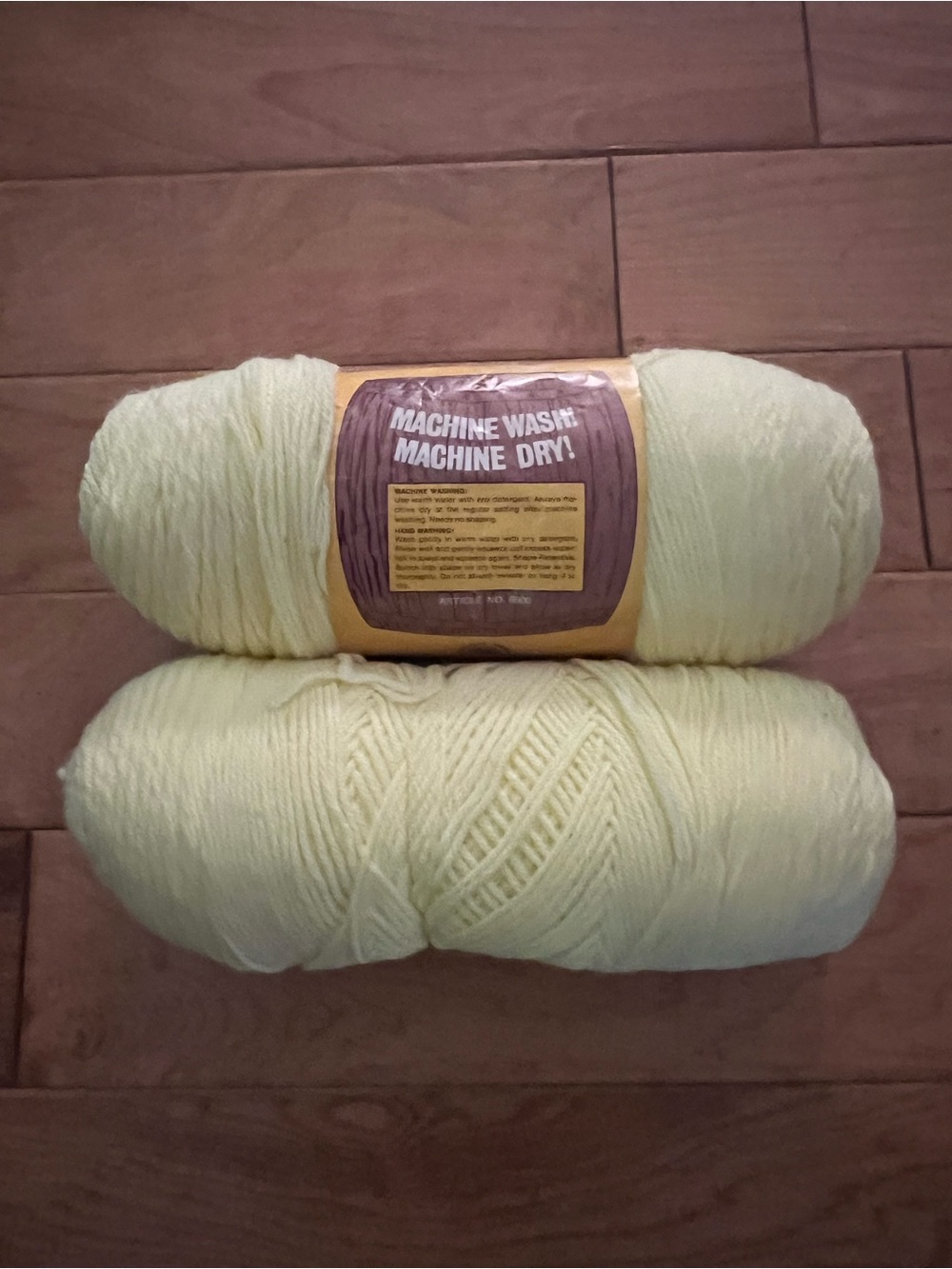 Caron Yarn Soft Care-Free Pastel Yellow Knitting &  Crocheting Yarn
